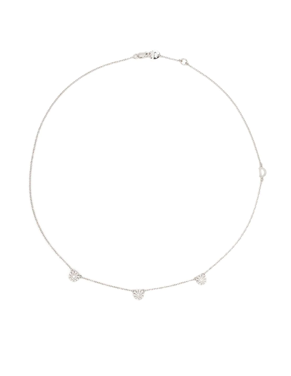 18kt white gold Marguerita diamond necklace