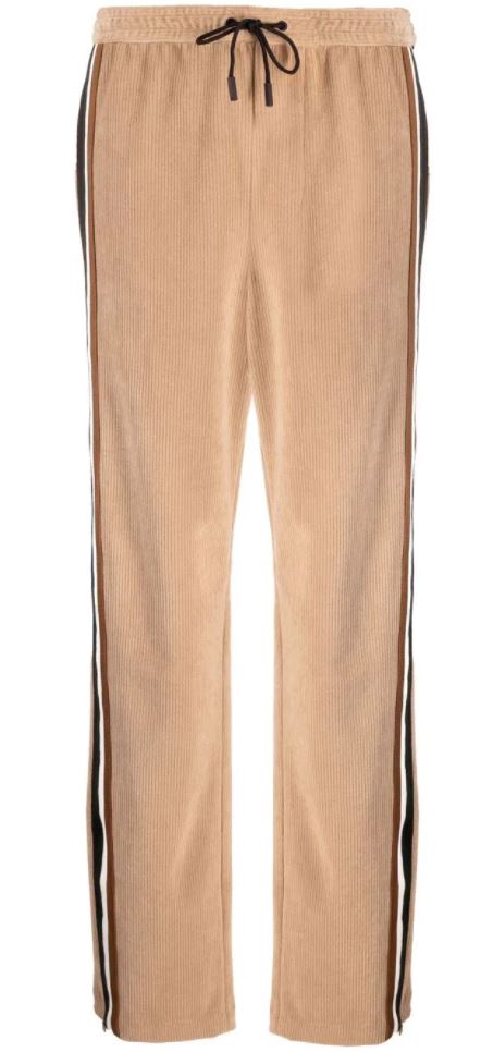Pantalones deportivos de pana con raya lateral 