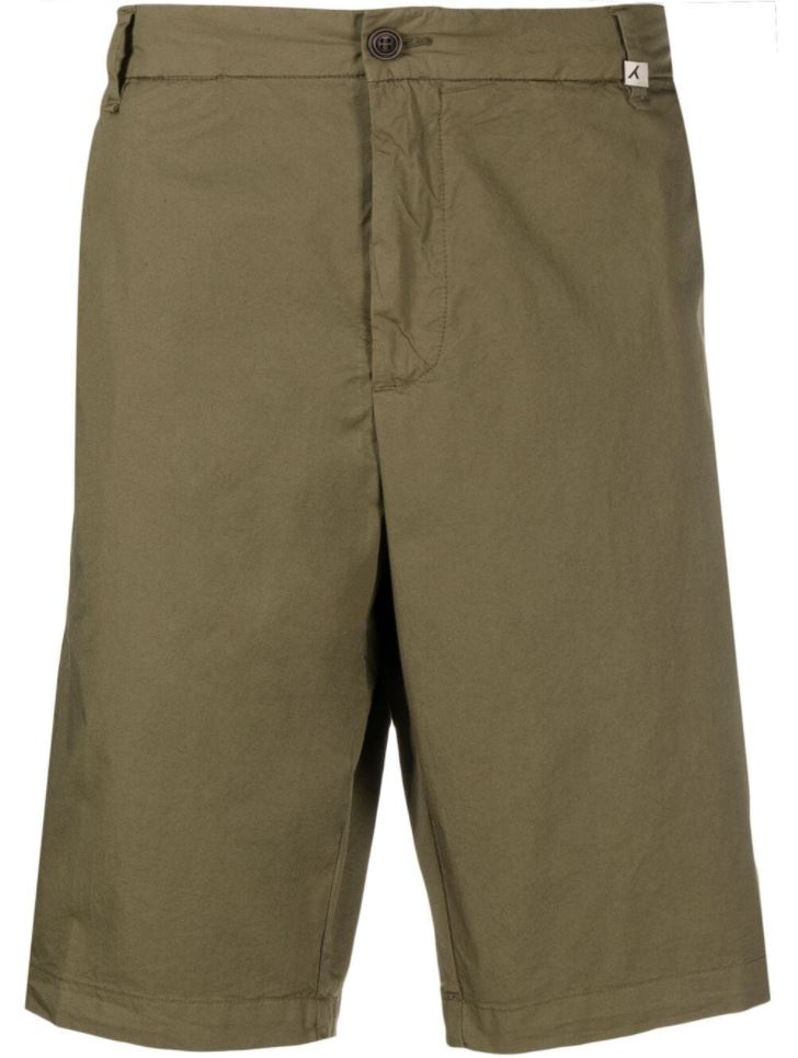 Shorts rectos con cordón en la cintura 