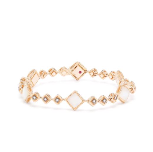 18kt rose gold Palazzo Ducale diamond bangle bracelet